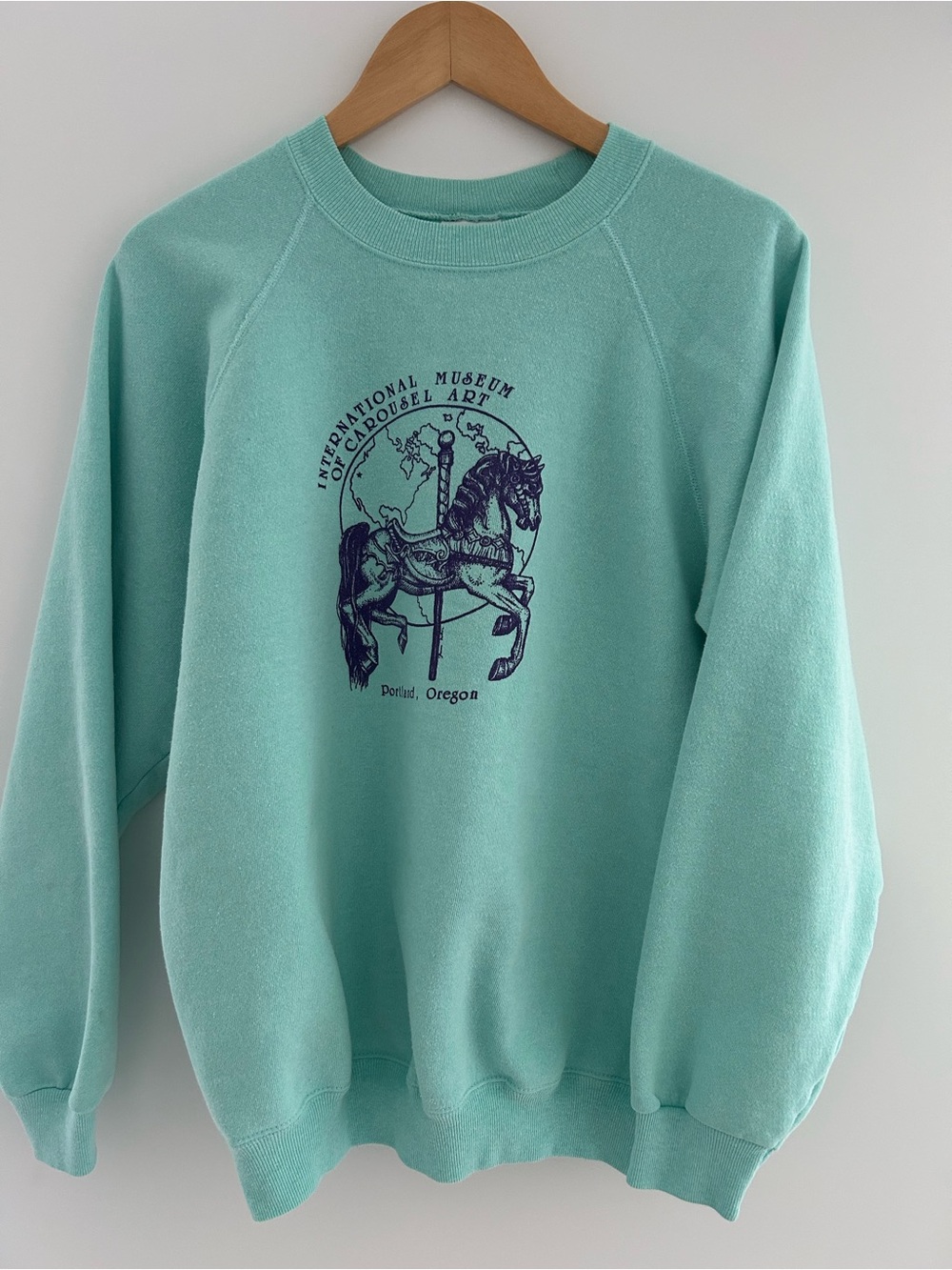 Vintage Carousel Art Graphic Sweatshirt